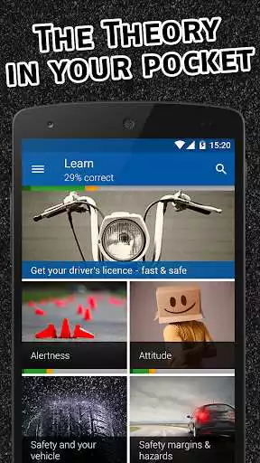 Play APK iTheory Motorcycle  and enjoy iTheory Motorcycle with UptoPlay ch.swift.itheorie.uk.motorcycle.free