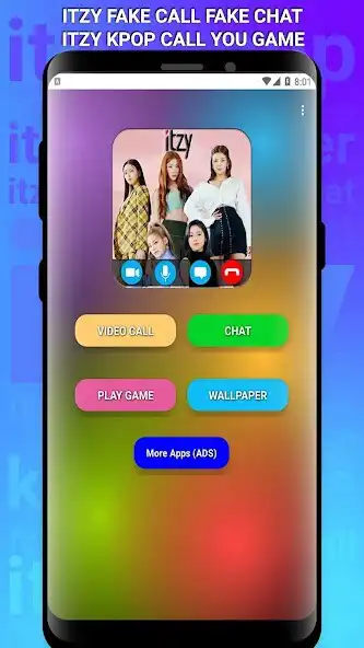 Play ITZY Fake Call Fake Chat  and enjoy ITZY Fake Call Fake Chat with UptoPlay