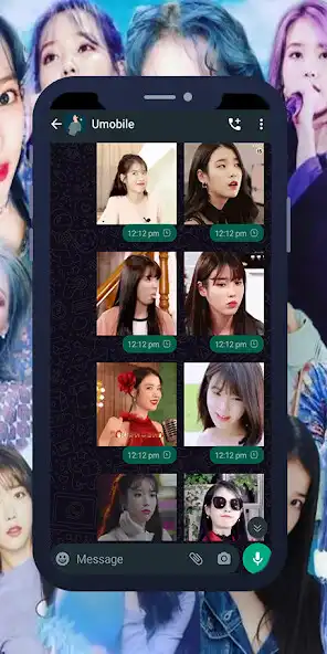 Play IU Animated WASticker as an online game IU Animated WASticker with UptoPlay