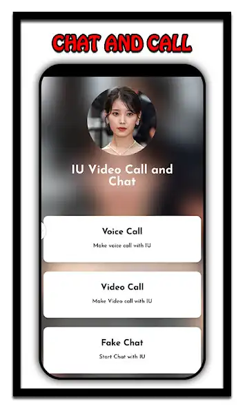 Play IU Chat and Video Call as an online game IU Chat and Video Call with UptoPlay