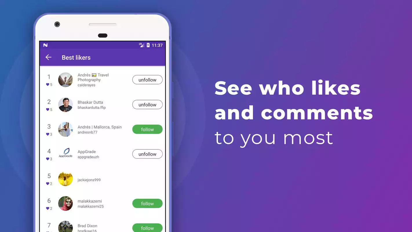 Play iUnfollowed: followers  unfollowers for Instagram