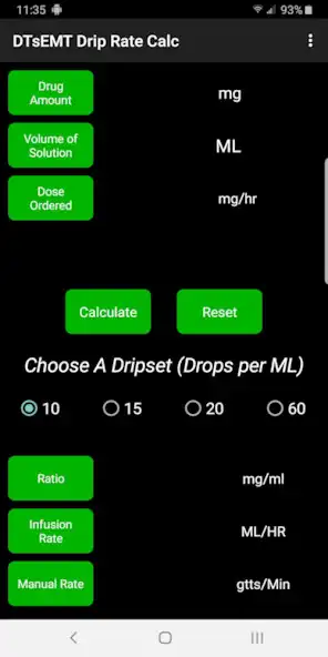 Play APK IV Drip Rate Calculator  and enjoy IV Drip Rate Calculator with UptoPlay com.hiox.VDriReCalcul