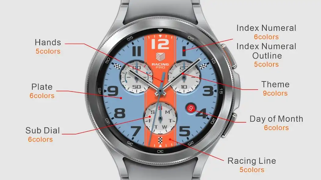 Play IWF Racing Pro watch face as an online game IWF Racing Pro watch face with UptoPlay
