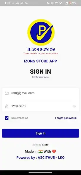 Play IZONS STORE APP as an online game IZONS STORE APP with UptoPlay