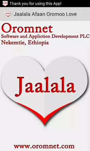Play Jaalala Oromoo Love Messages