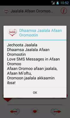 Play Jaalala Oromoo Love Messages