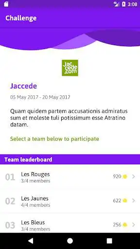 Play APK Jaccede Challenge  and enjoy Jaccede Challenge with UptoPlay com.jaccede.challenges