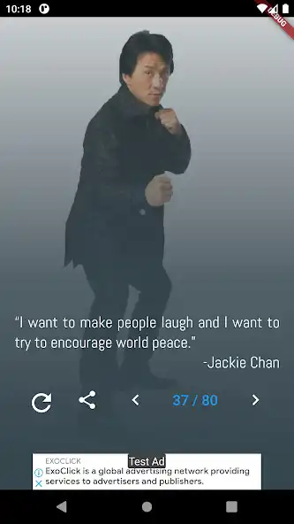 Play Jackie Chan Quotes  and enjoy Jackie Chan Quotes with UptoPlay