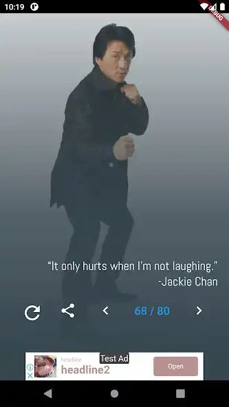 Play Jackie Chan Quotes as an online game Jackie Chan Quotes with UptoPlay