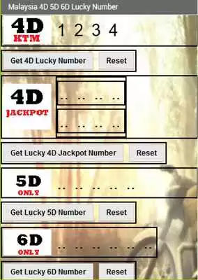 Play Jackpot 4D 5D 6D Lucky Numbers Play Jackpot 4D 5D 6D Lucky Numbers