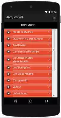 Play Jacques Brel Songs  Lyrics, Best.