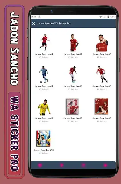 Play Jadon Sancho - WA Sticker Pro  and enjoy Jadon Sancho - WA Sticker Pro with UptoPlay