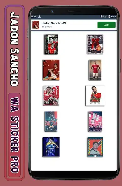 Play Jadon Sancho - WA Sticker Pro as an online game Jadon Sancho - WA Sticker Pro with UptoPlay