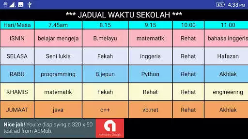 Play Jadual Sekolah as an online game Jadual Sekolah with UptoPlay