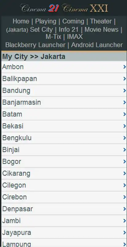 Play Jadwal Bioskop 21 Cineplex