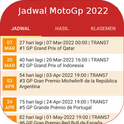Play Jadwal MotoGP 2022 APK