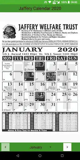 Play Jaffery Calendar 2020  and enjoy Jaffery Calendar 2020 with UptoPlay