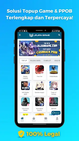 Play JAJAN GAME - Top Up Game Murah  and enjoy JAJAN GAME - Top Up Game Murah with UptoPlay