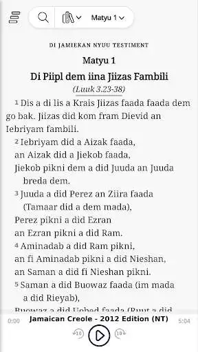 Play Jamaican New Testament as an online game Jamaican New Testament with UptoPlay