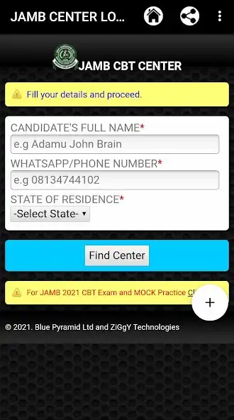Play JAMB 2022 CENTER LOCATOR as an online game JAMB 2022 CENTER LOCATOR with UptoPlay