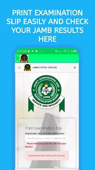 Play JAMB APP -E PORTAL as an online game JAMB APP -E PORTAL with UptoPlay
