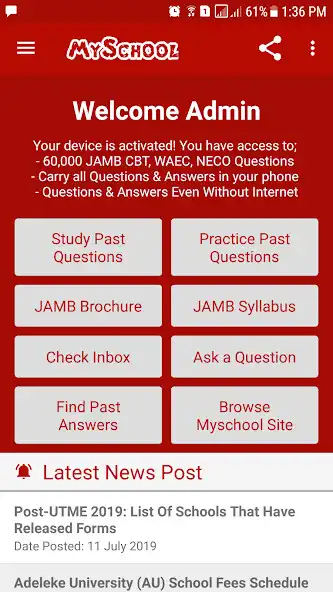 Play JAMB CBT + WAEC Past Questions as an online game JAMB CBT + WAEC Past Questions with UptoPlay