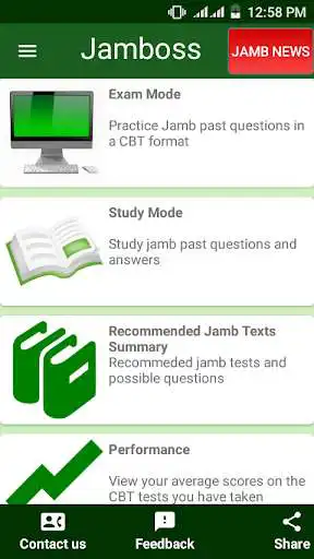 Play Jamboss (JAMB CBT + POST-UTME + WAEC + NECO)  and enjoy Jamboss (JAMB CBT + POST-UTME + WAEC + NECO) with UptoPlay