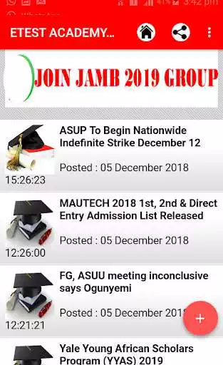 Play APK JAMB UTME 2020 NEWS  and enjoy JAMB UTME 2020 NEWS with UptoPlay com.eablog.app