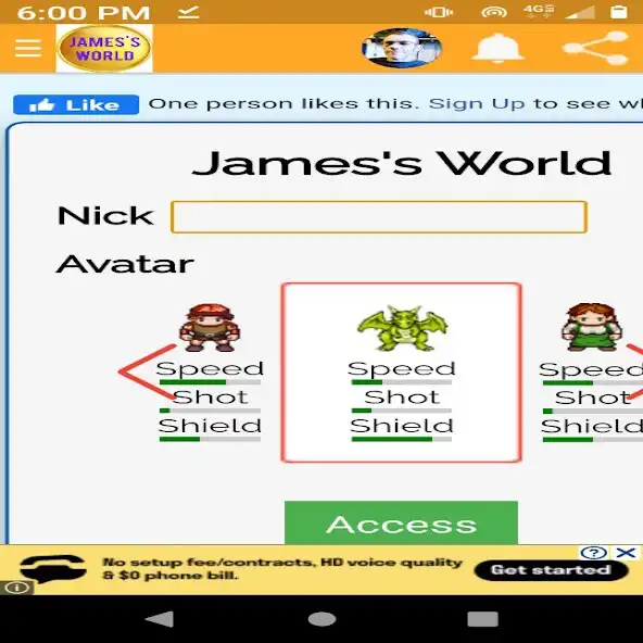Play Jamess World as an online game Jamess World with UptoPlay