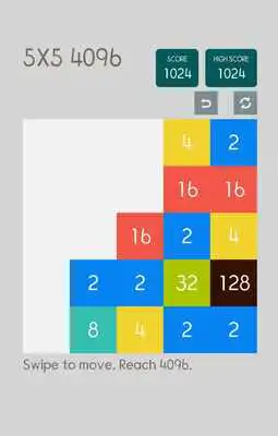 Play Jams number puzzle:5x5 4096
