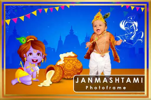 Play Janmashtami Photo Frame, Krishna Photo Frame as an online game Janmashtami Photo Frame, Krishna Photo Frame with UptoPlay