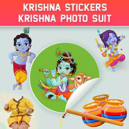 Play Janmashtami Stickers : Krishna Photo Suit Editor APK