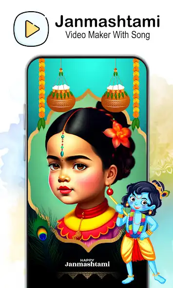 Play Janmashtami Video Maker 2023  and enjoy Janmashtami Video Maker 2023 with UptoPlay