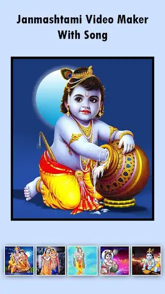Play Janmashtami video Maker  and enjoy Janmashtami video Maker with UptoPlay