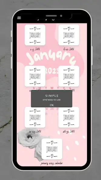 Play January 2023 calendar  and enjoy January 2023 calendar with UptoPlay