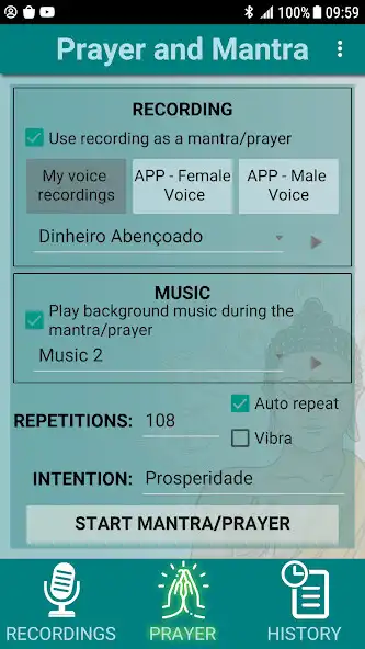 Play Japamala e Hooponopono - Mantra and Prayer as an online game Japamala e Hooponopono - Mantra and Prayer with UptoPlay