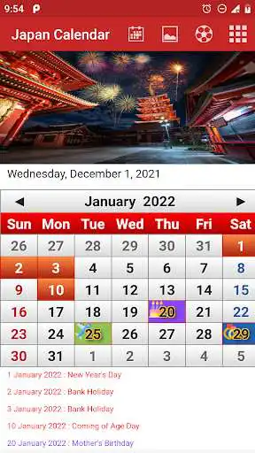 Play Japan Calendar 2022  and enjoy Japan Calendar 2022 with UptoPlay