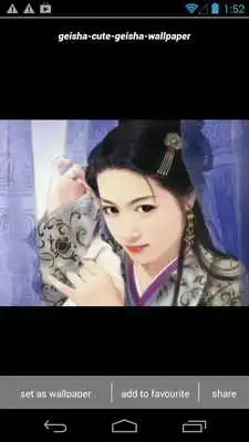 Play Japanese Geisha Girl Wallpaper