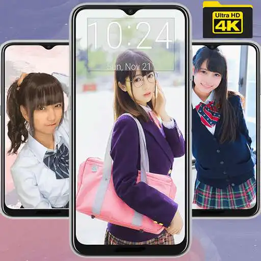 Play Japanese School Girl Wallpaper APK Play Japanese School Girl Wallpaper APK
