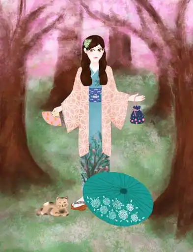 Play Japanese Traditional Fashion - Makeup & Dress up as an online game Japanese Traditional Fashion - Makeup & Dress up with UptoPlay