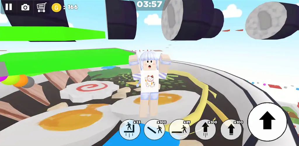 Play Japan food sushi parkour as an online game Japan food sushi parkour with UptoPlay