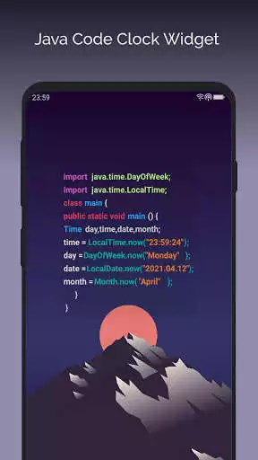 Play Java Compiler Style Clock Widget  and enjoy Java Compiler Style Clock Widget with UptoPlay