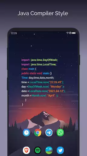 Play Java Compiler Style Clock Widget as an online game Java Compiler Style Clock Widget with UptoPlay