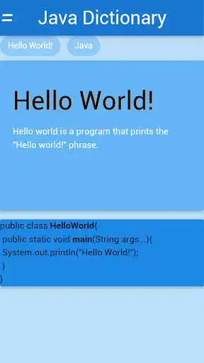 Play Java Dictionary