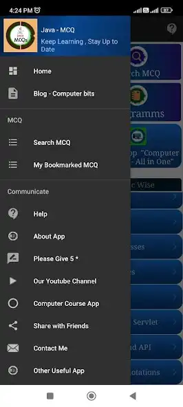 Play Java MCQ Programs Interview as an online game Java MCQ Programs Interview with UptoPlay