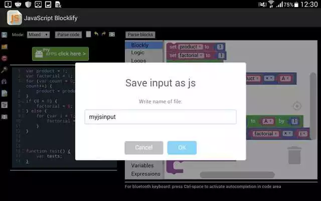 Play JavaScript Blocklify