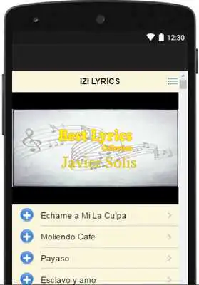 Play Javier Solis Letras Izi