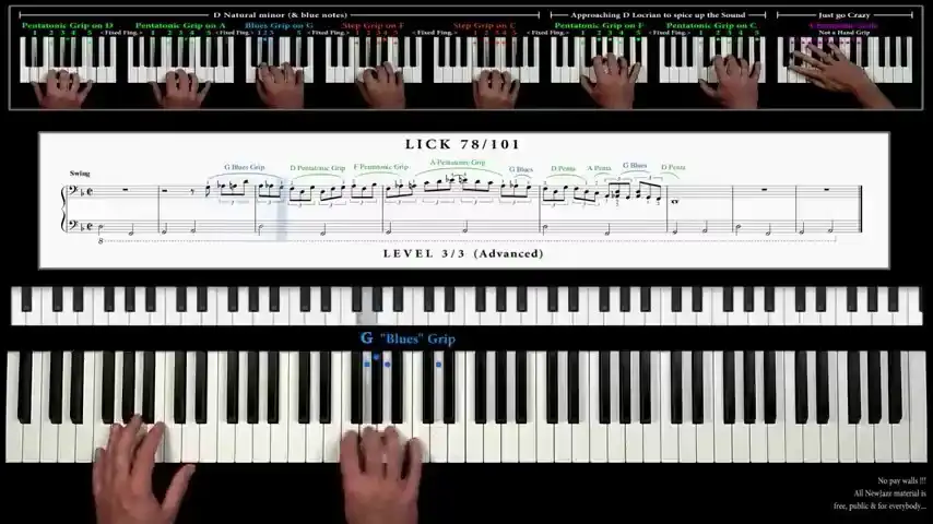 Play Jazz Piano Level: Advanced as an online game Jazz Piano Level: Advanced with UptoPlay