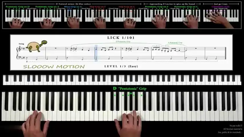 Play Jazz Piano Tutor Level: Easy  and enjoy Jazz Piano Tutor Level: Easy with UptoPlay