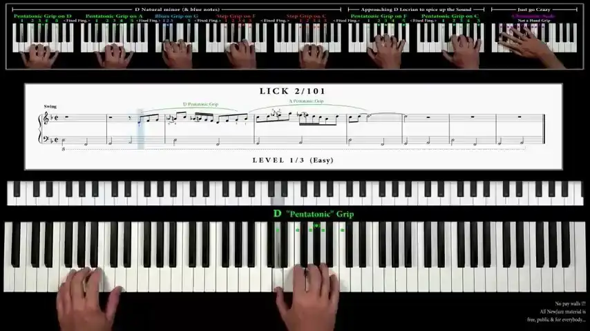 Play Jazz Piano Tutor Level: Easy as an online game Jazz Piano Tutor Level: Easy with UptoPlay